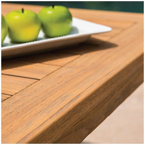 Detail of Outdoor Teak Cocktail Table